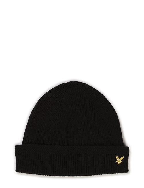 Lyle & Scott Racked Rib Beanie Lyle & Scott Black