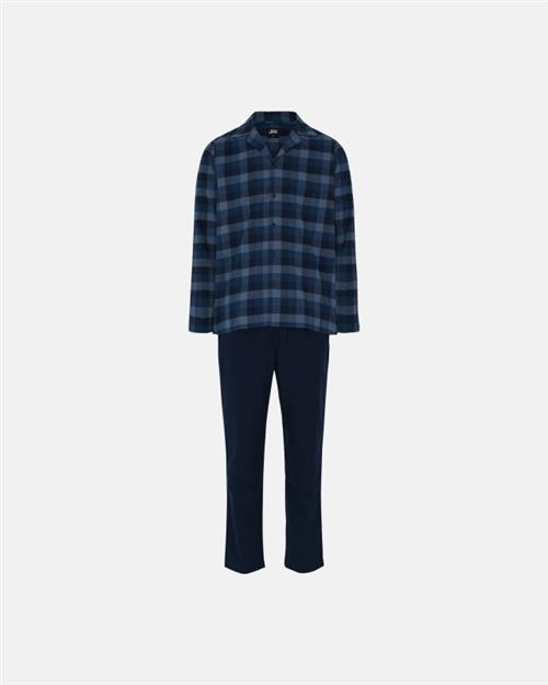 Pyjamas | 100 flannel bomuld | blåternet