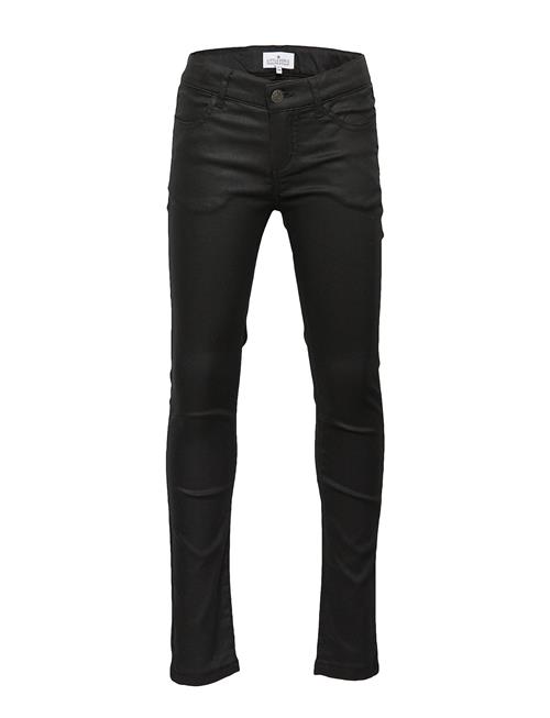 Coated Skinny Fit Jeans Designers Remix Girls Black