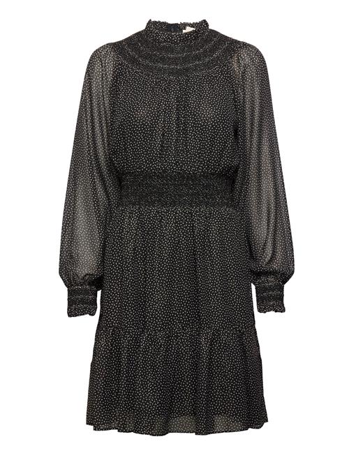 Dots Smocked Mini Dr Michael Kors Black