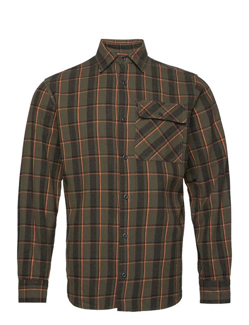 Jack & Jones Jcodesert Herringb Check Shirt Ls Ln Jack & J S Green