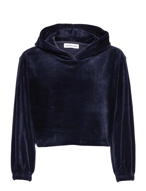 Se Designers Remix Girls G Frances Cropped Hoodie Designers Remix Girls Blue ved Booztlet