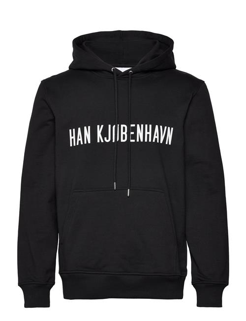 HAN Kjøbenhavn Hk Logo Regular Hoodie HAN Kjøbenhavn Black