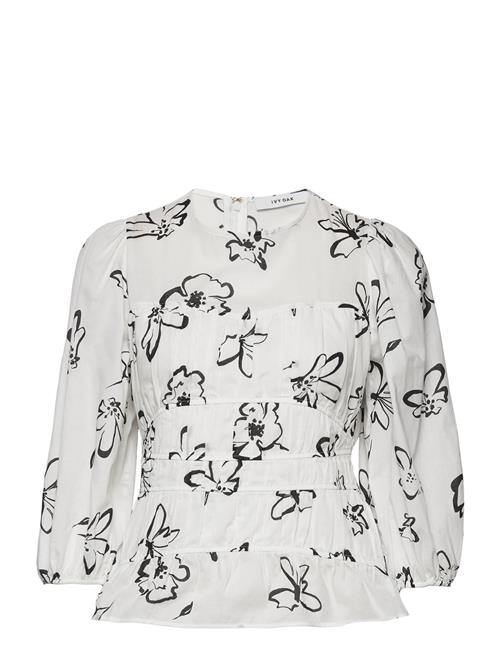 IVY OAK Brenda Gathered Blouse IVY OAK White