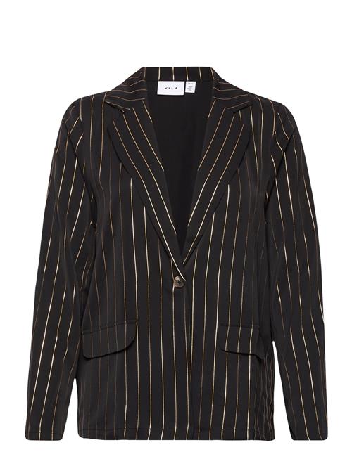 Vila Vistripy L/S Blazer/Ka Vila Black