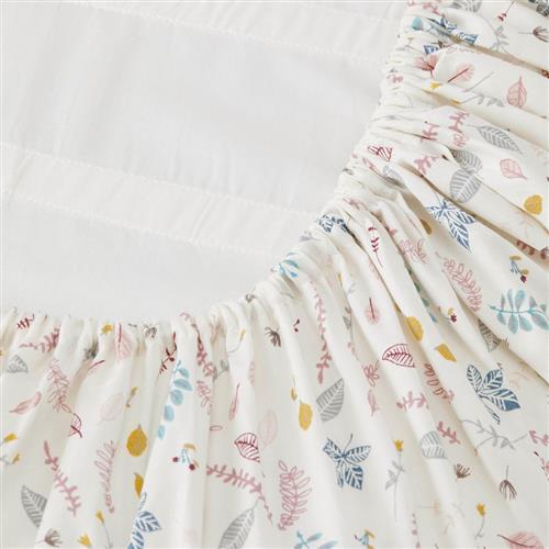 Se Cam Cam Babynest Cover Pressed Leaves Rose | Hvid | 0 ved Babyshop