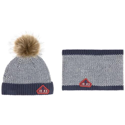 IKKS Beanie Sæt Navyblå | Marine blå | 0-3 months