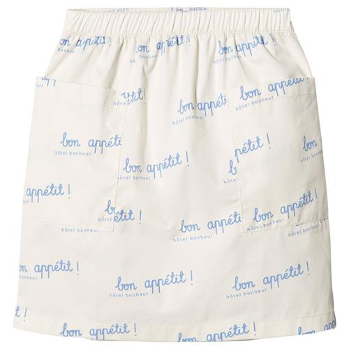 Se Tinycottons Bon Appétit Nederdel Off White/Light Cerulean Blue | Hvid | 2 years ved Babyshop