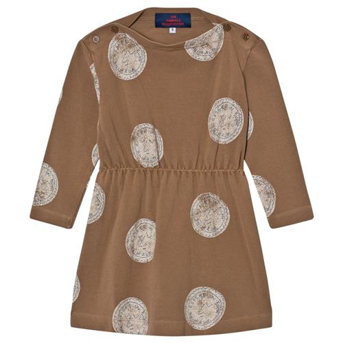 Se The Animals Observatory Crab Dress Brown Stamps | Brun | 4 years ved Babyshop