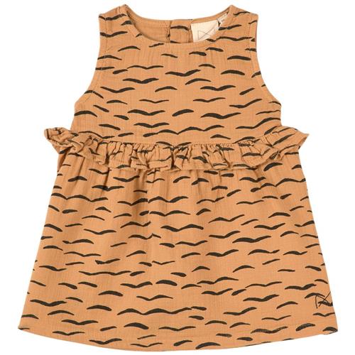 Mini Sibling Frill Kjole Honey | Beige | 12-18 months