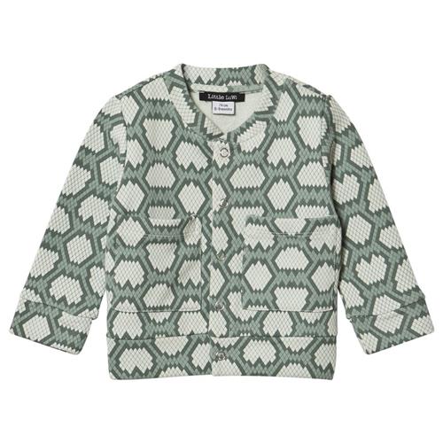 Little LuWi Green Snake Bomber Jacket | Grønn | 74 cm