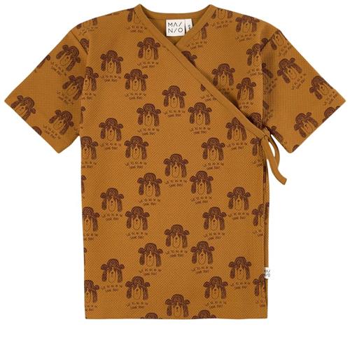 Se MAINIO Mønstret T-shirt Golden Brown | Brun | 6-10 years ved Babyshop