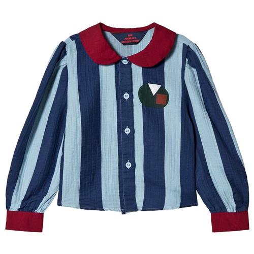 Se The Animals Observatory Kangaroo Shirt Blue Stripes | Blå | 4 years ved Babyshop