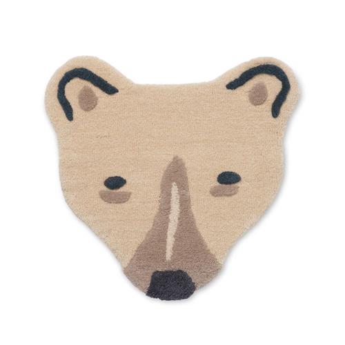 ferm LIVING Polar Bear Head Tufted Tæppe Cremefarvet |  | 0