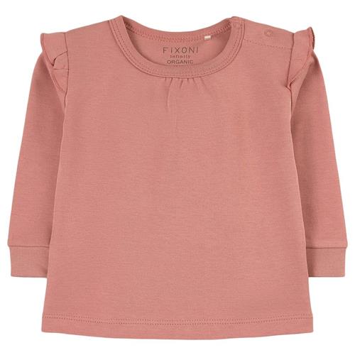 Se Fixoni Ruffle Detail T-shirt Lyserød | Lyserød | 68 cm ved Babyshop