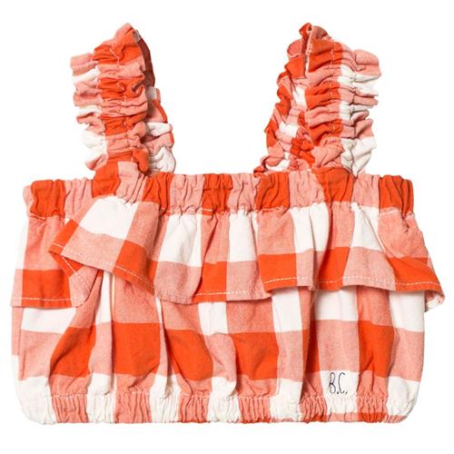 Bobo Choses Ruffles Vichy Top Red Clay | Rød | 4-5 years