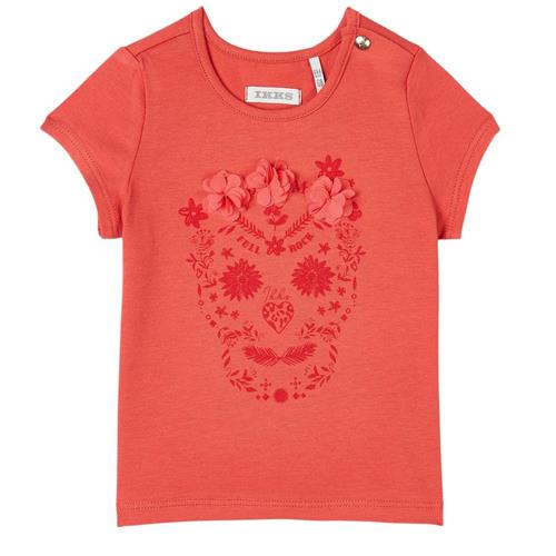 Se IKKS Skull Print T-shirt Rød | Rød | 12 months ved Babyshop