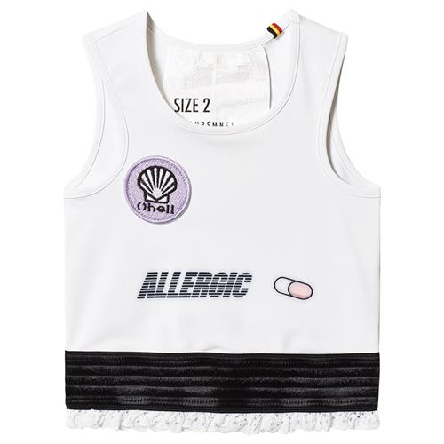 Caroline Bosmans Tank Top med Broderi White Allergic | Hvid | 2 years