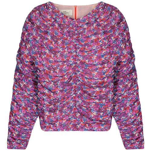 Se Les Coyotes De Paris Malin Mønstret Rynket Bluse Wild Roses | Lyserød | 16 years ved Babyshop