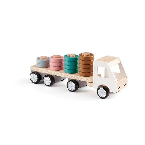 Kid's Concept Aiden Ring Sorting Truck Hvid | Hvid | 0-3