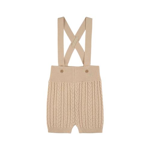 Buddy & Hope Mini Kabelstrikket Shorts Med Hofteholdere Off Whitet |  | 62/68 cm