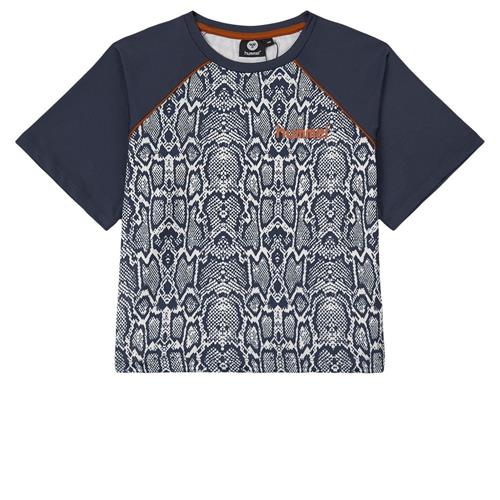 Se Hummel Snake Print T-shirt Navyblå | Grå | 14 years ved Babyshop