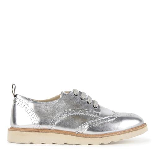 Young Soles Silver Leather Brando Brogues | Sølv | 24 EU