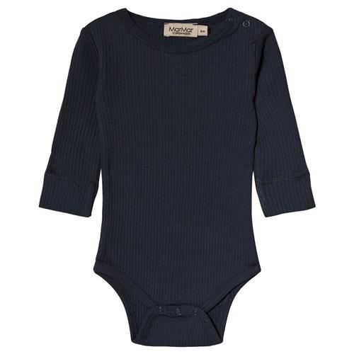 MarMar Copenhagen Rib Babybody Navyblå | Blå | 2 months