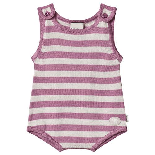 Lillelam Stripe Romper Heather | Lilla | 74 cm