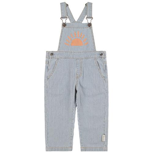 Se Piupiuchick Striped Denim Smaekbukser Blå | Blå | 18 months ved Babyshop