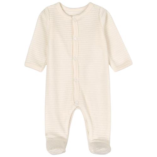 Se Absorba Velour Sparkedragt Cremefarvet |  | 12 months ved Babyshop