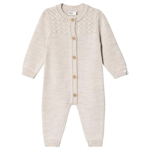 Se Little Jalo Strikket Body Cremefarvet | Beige | 92 cm ved Babyshop