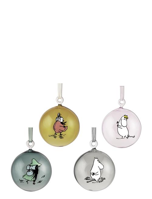 Se Moomin Moomin Decoration Ball Set Of 4 Moomin Patterned ved Booztlet