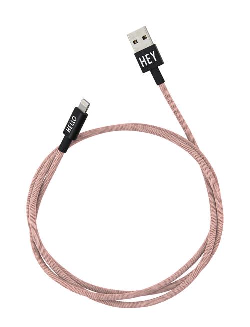 Se Design Letters Lightning Cable 1 Meter Colors Design Letters Pink ved Booztlet