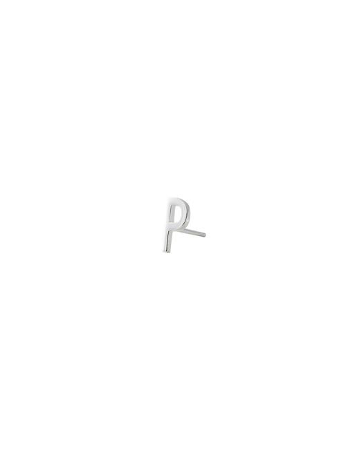 Design Letters Earring Studs Archetypes, Silver, A-Z Design Letters Silver