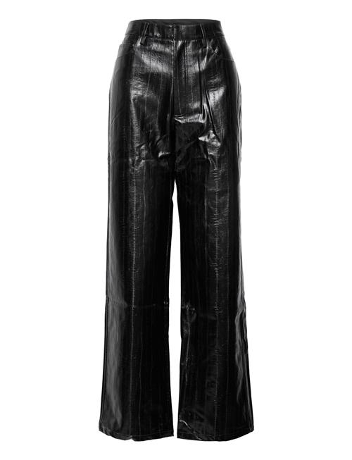 ROTATE Birger Christensen Pants Pu Straightleg ROTATE Birger Christensen Black