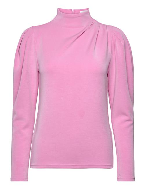 Selected Femme Slffenja Ls T-Neck Top B Noos Selected Femme Pink