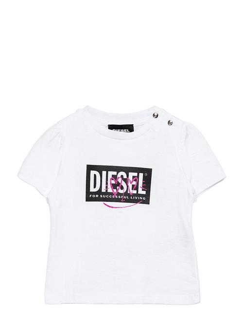 Se Diesel Tridgeb T-Shirt Diesel White ved Booztlet