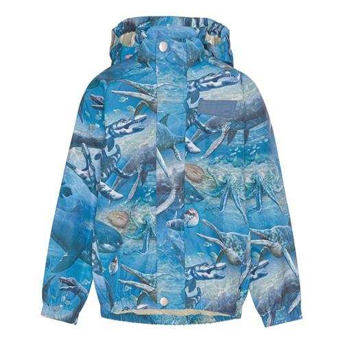 Se Molo Waiton Regnjakke Big Ancient Sea | Blå | 86/92 cm ved Babyshop