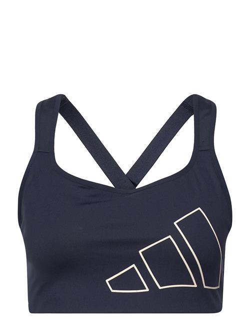 Tlrd Impact Training High Support Logo Bra Adidas Performance Blue