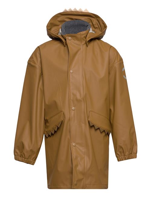 Se mikk-line Pu Rain Coat Croco Rec Mikk-line Brown ved Booztlet