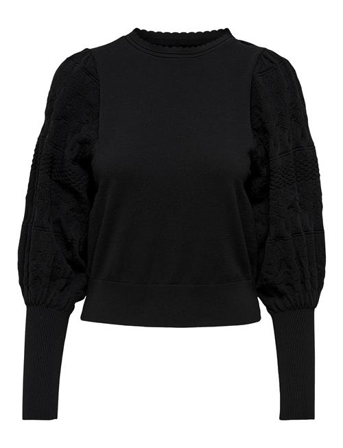 Se ONLY Onlmelita L/S O-Neck Pullover Knt Noos ONLY Black ved Booztlet