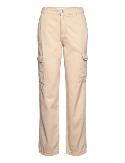 Se Mango Pocket Cargo Jeans Mango Cream ved Booztlet