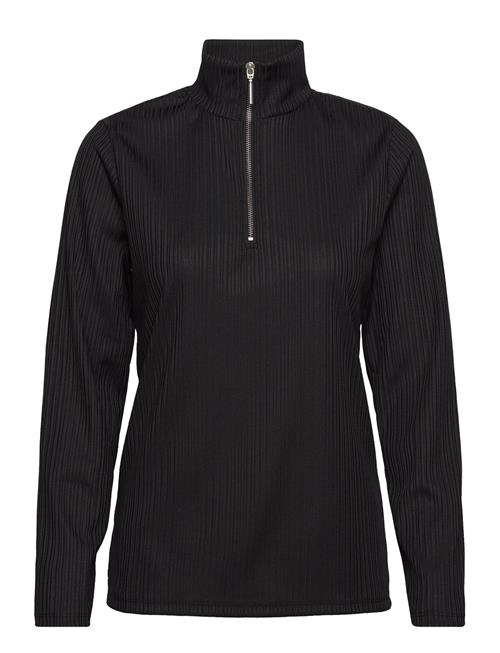 Se Selected Femme Slfjinaline Zipper Ls Long Top W Selected Femme Black ved Booztlet