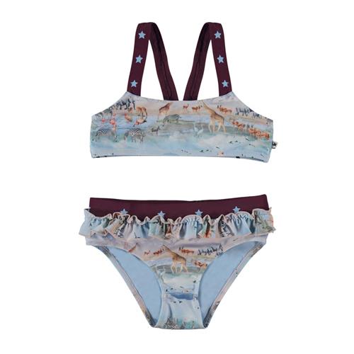 Se Molo Naila Bikini Savannah Mist | Blå | 98/104 cm ved Babyshop