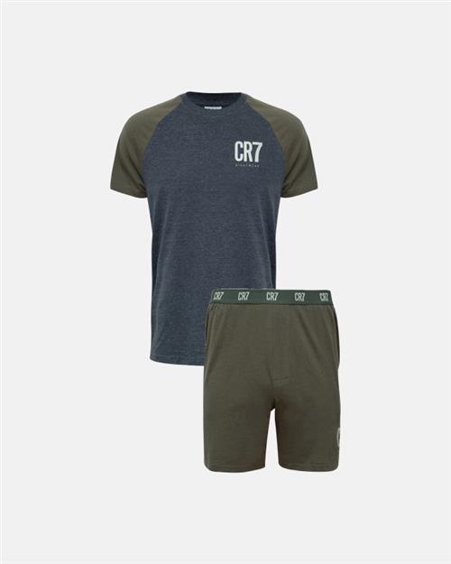 Pyjamas m. shorts | 100 bomuld | Multifarvet