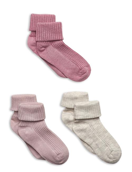 Baby Sock Rib Minymo Pink