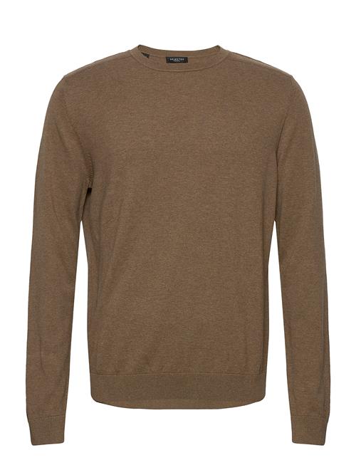 Selected Homme Slhberg Crew Neck Noos Selected Homme Brown