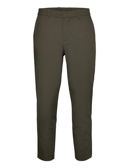 Se Mango Tapered Fit Stretch Trousers Mango Beige ved Booztlet