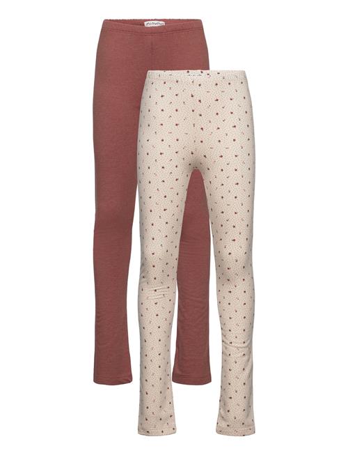 Sweat Leggings W.aop Minymo Patterned